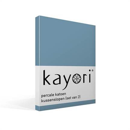 Kayori Shizu percale katoen kussenslopen (Set van 2)