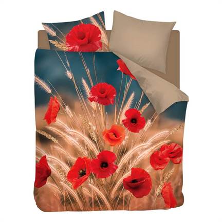Snoozing Flower Grass flanel dekbedovertrek