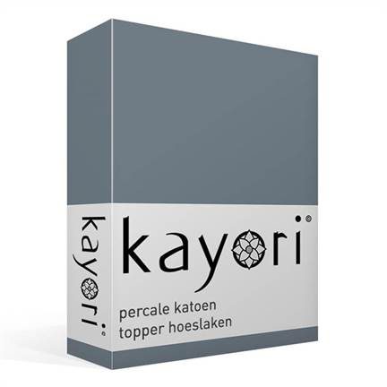 Kayori Shizu percale katoen topper hoeslaken