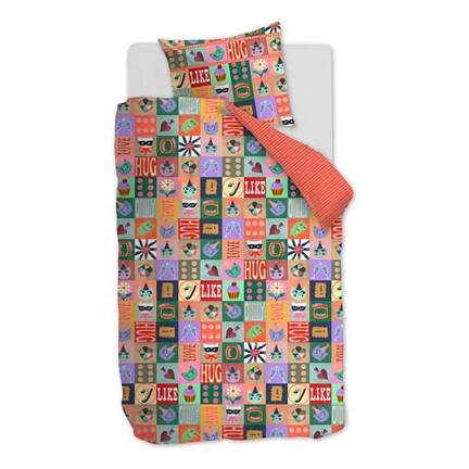 Oilily Party Blocks dekbedovertrek