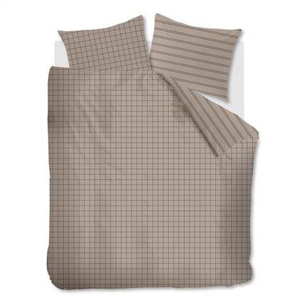 VTWonen Grid flanel dekbedovertrek