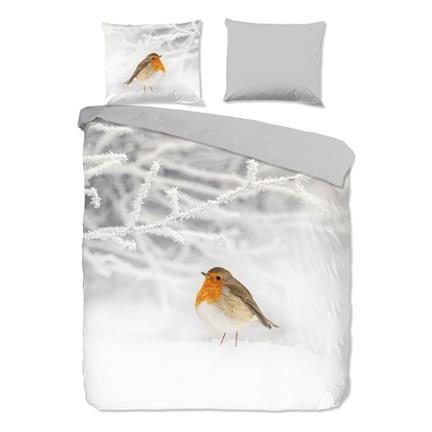 Good Morning Robin flanel dekbedovertrek