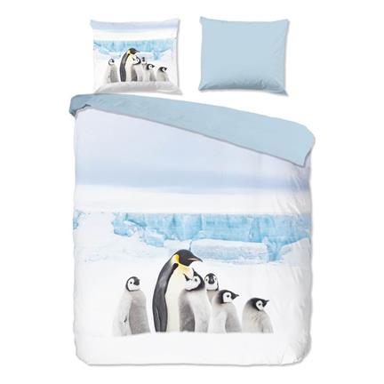 Good Morning Penguin flanel dekbedovertrek