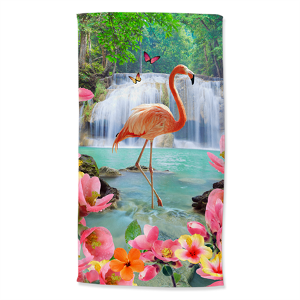 Good Morning Flamingo strandlaken