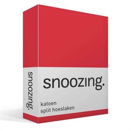 Snoozing katoen split hoeslaken
