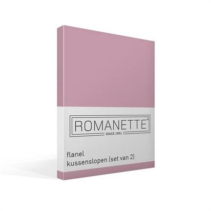 Romanette flanel kussenslopen (set van 2)