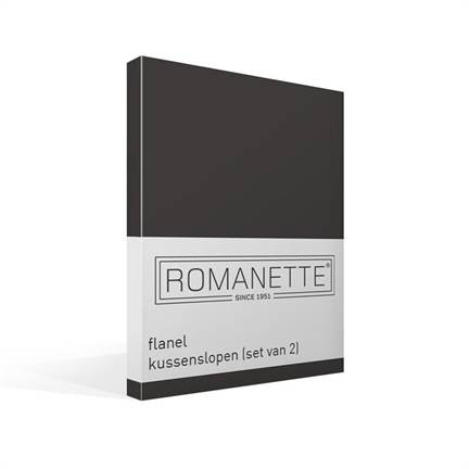 Romanette flanel kussenslopen (set van 2)