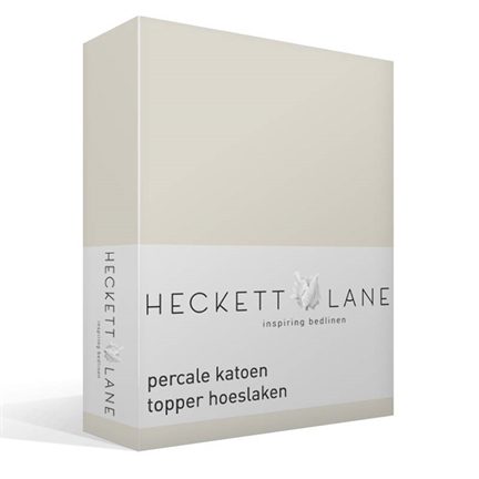 Heckett & Lane percale katoen topper hoeslaken