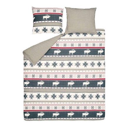 Snoozing Wintersleep flanel dekbedovertrek