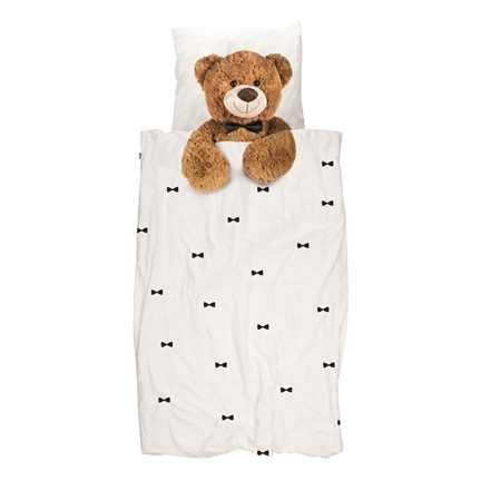 SNURK Teddy flanel dekbedovertrek