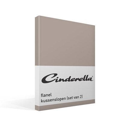 Cinderella flanel kussenslopen (set van 2)