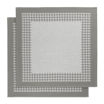De Witte Lietaer Pied De Poule theedoek (set van 2)