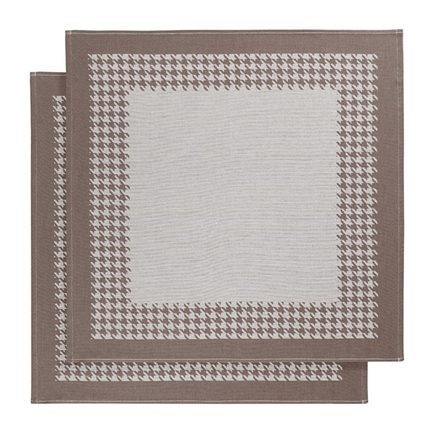 De Witte Lietaer Pied De Poule theedoek (set van 2)