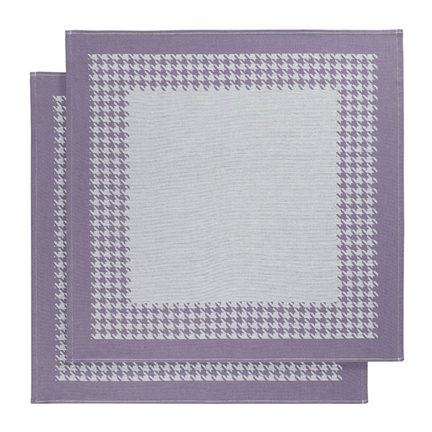 De Witte Lietaer Pied De Poule theedoek (set van 2)