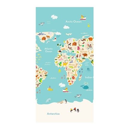 Good Morning Worldmap strandlaken