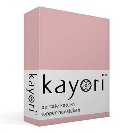 Kayori Shizu percale katoen topper hoeslaken