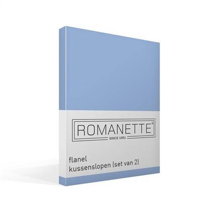 Romanette flanel kussenslopen (set van 2)