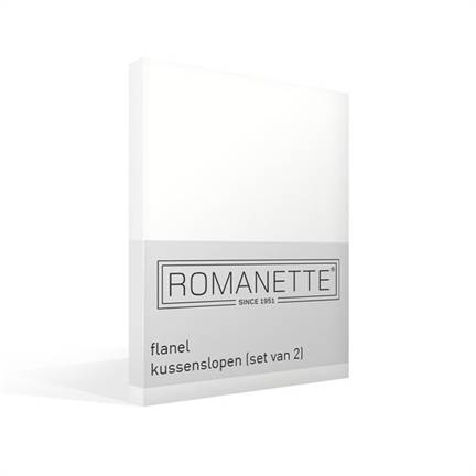 Romanette flanel kussenslopen (set van 2)
