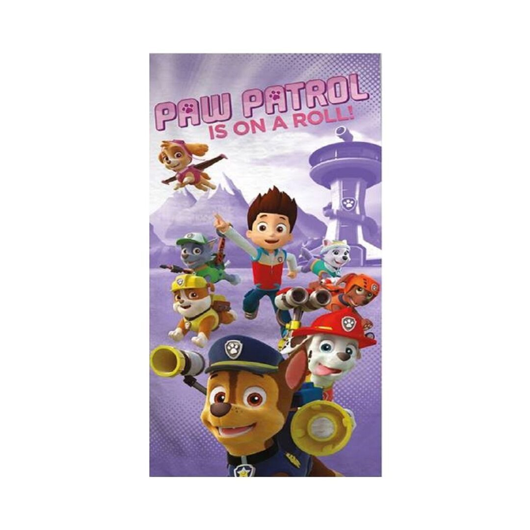 Paw Patrol strandlaken On a Roll, 70x140 cm, 100% katoen