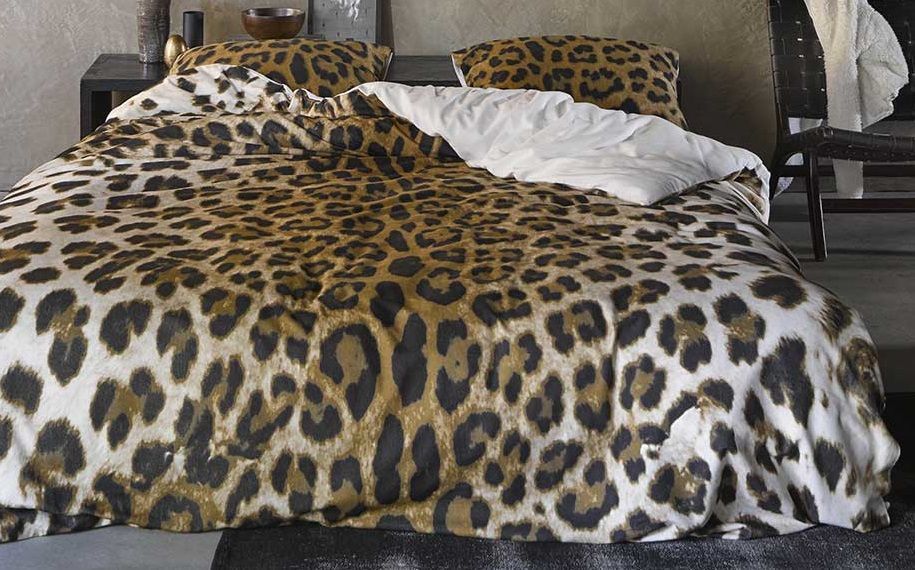 Essenza Leopard flanel dekbedovertrek - Zo kom jij de winter door