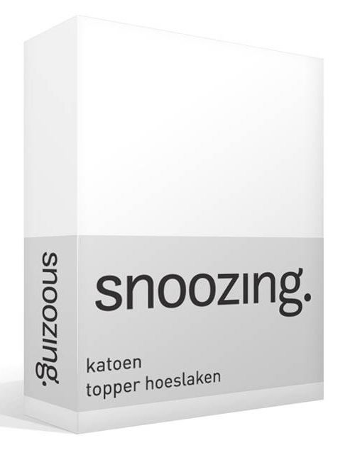 Snoozing katoen topper hoeslaken