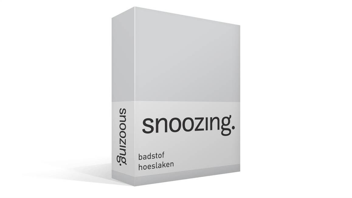 Snoozing badstof hoeslaken grijs