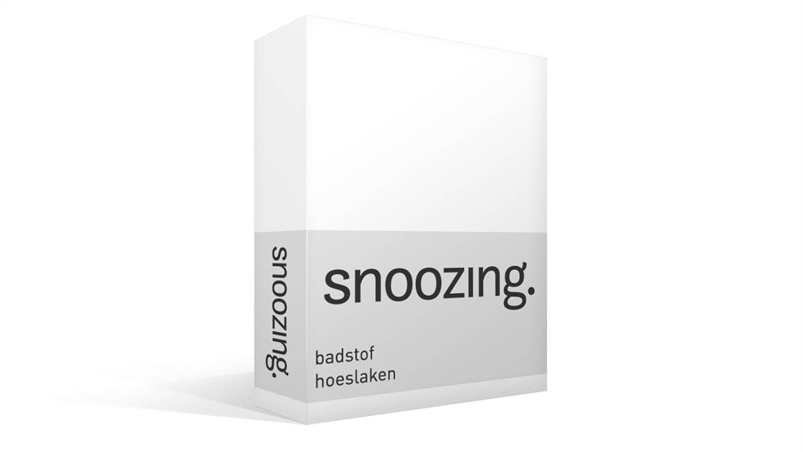 Snoozing badstof hoeslaken wit