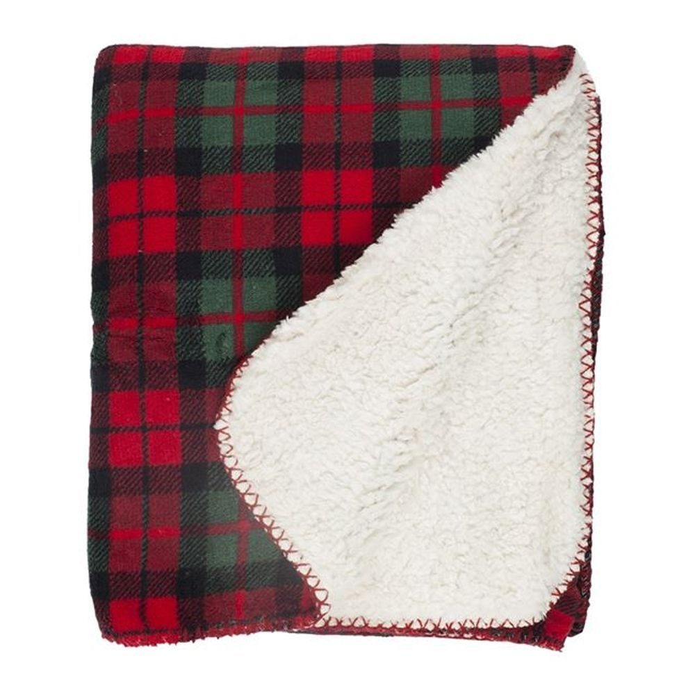 Unique Living Falun fleece plaid