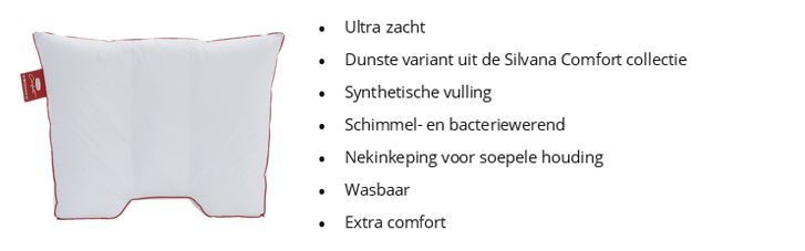 Silvana Comfort synthetisch extra zacht hoofdkussen