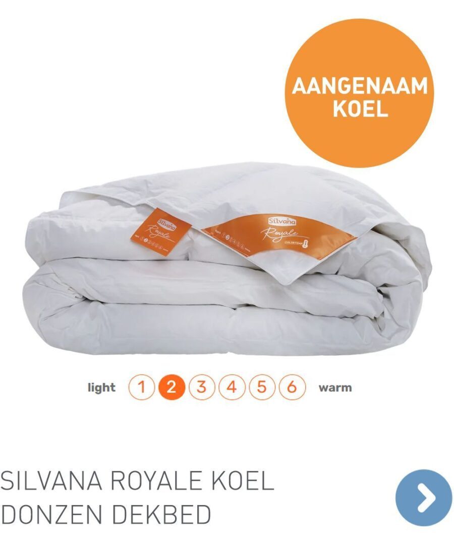 Silvana Royale Colortemp koel donzen dekbed