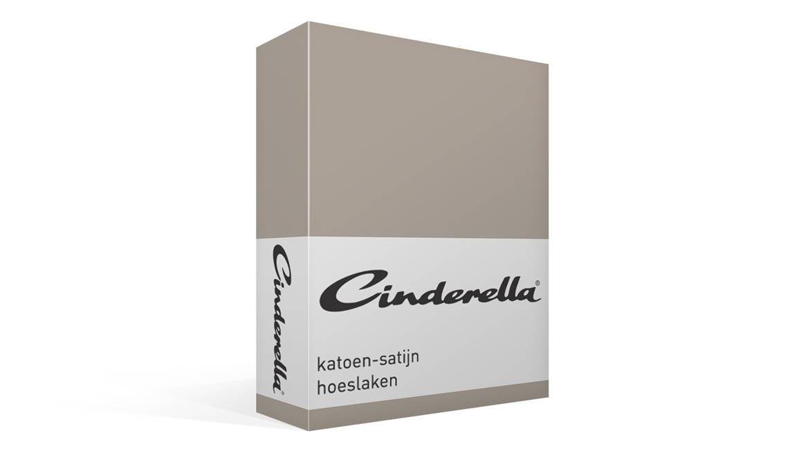 Cinderella katoen-satijn hoeslaken