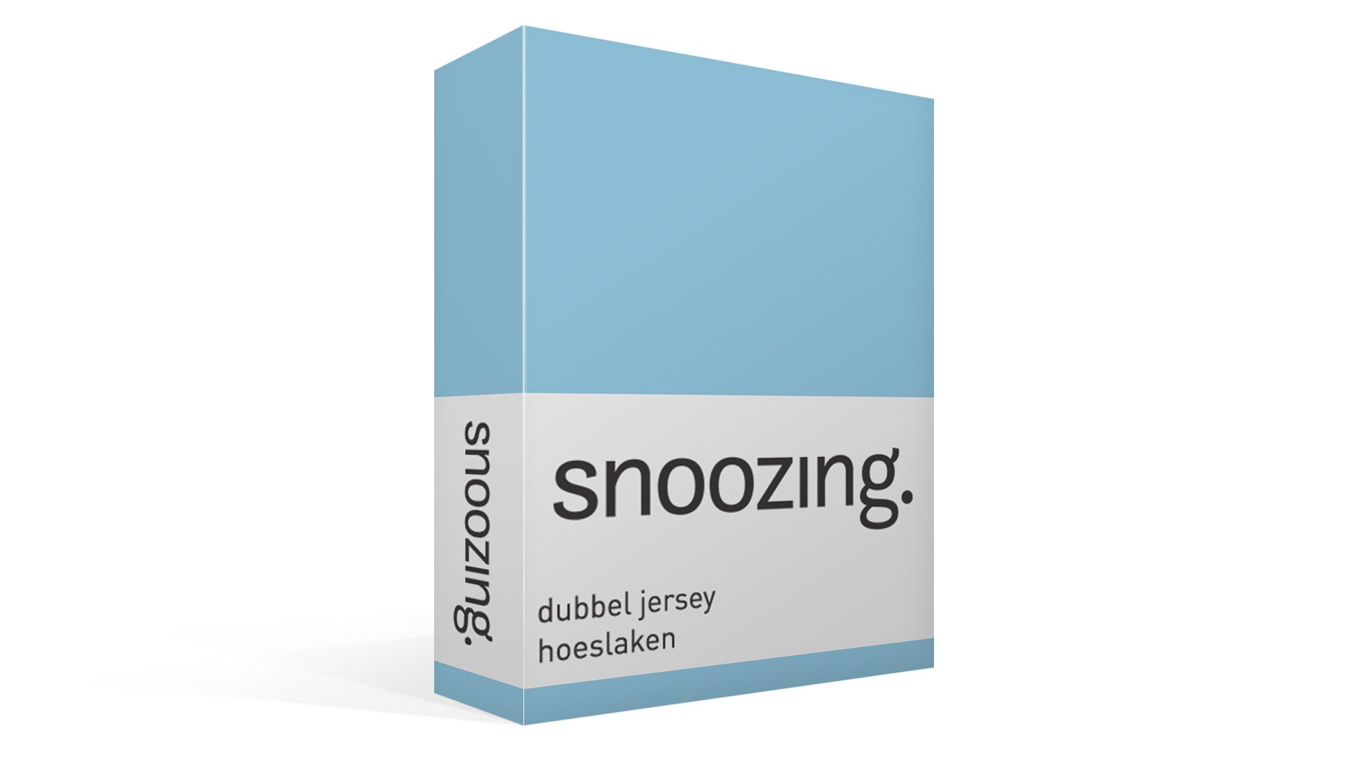 Snoozing dubbel jersey hoeslaken - ice blue