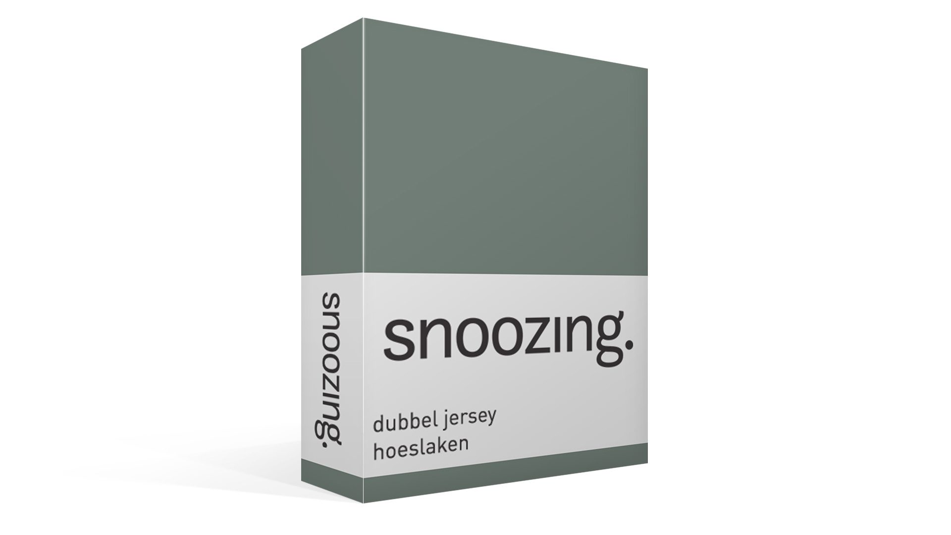 Snoozing dubbel jersey hoeslaken - groen