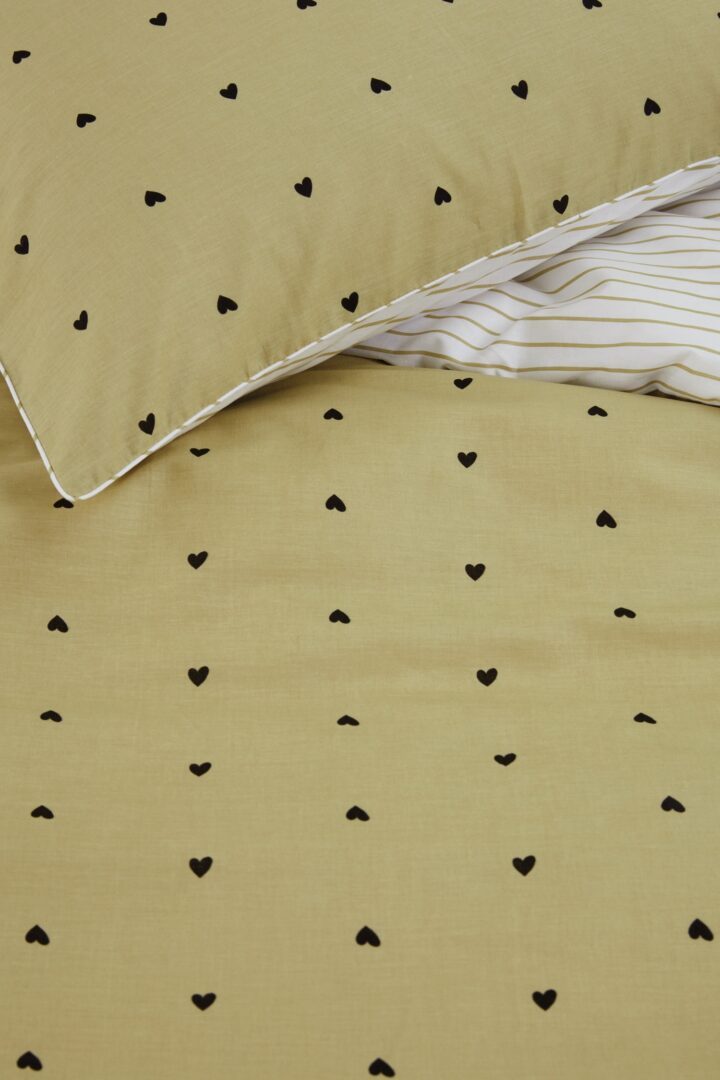 VTWonen Striped Hearts - percale katoen