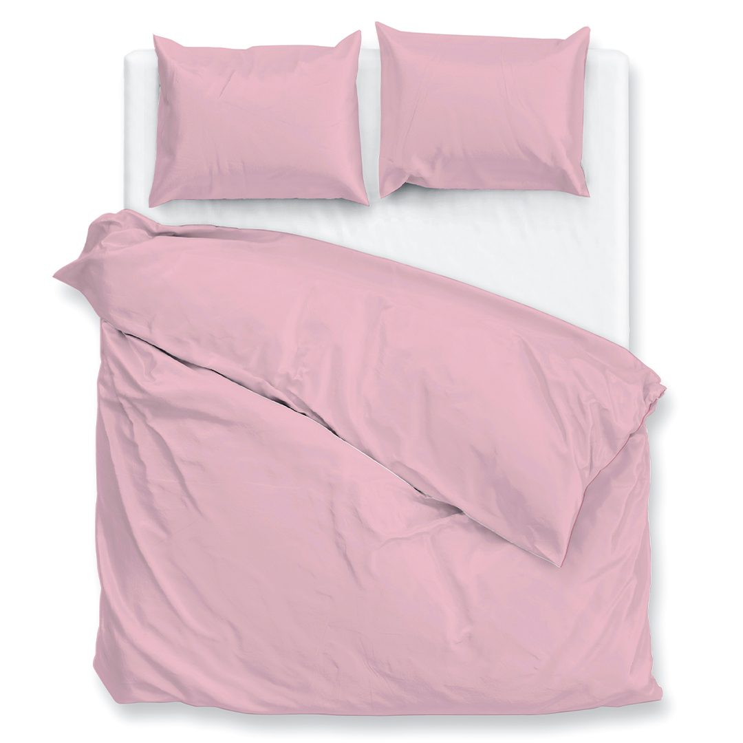 Zohome Percalle dekbedovertrek - lilac-pink