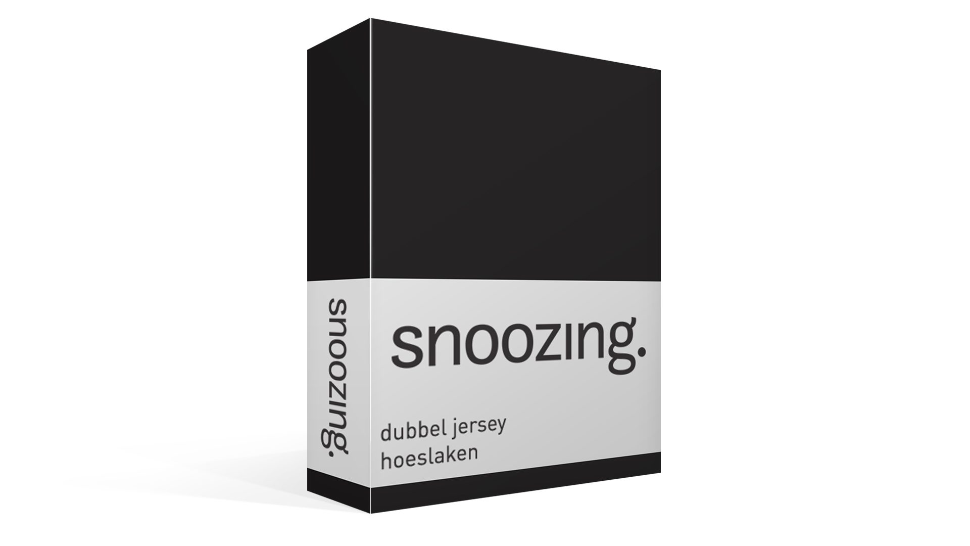 Snoozing dubbel jersey hoeslaken - zwart