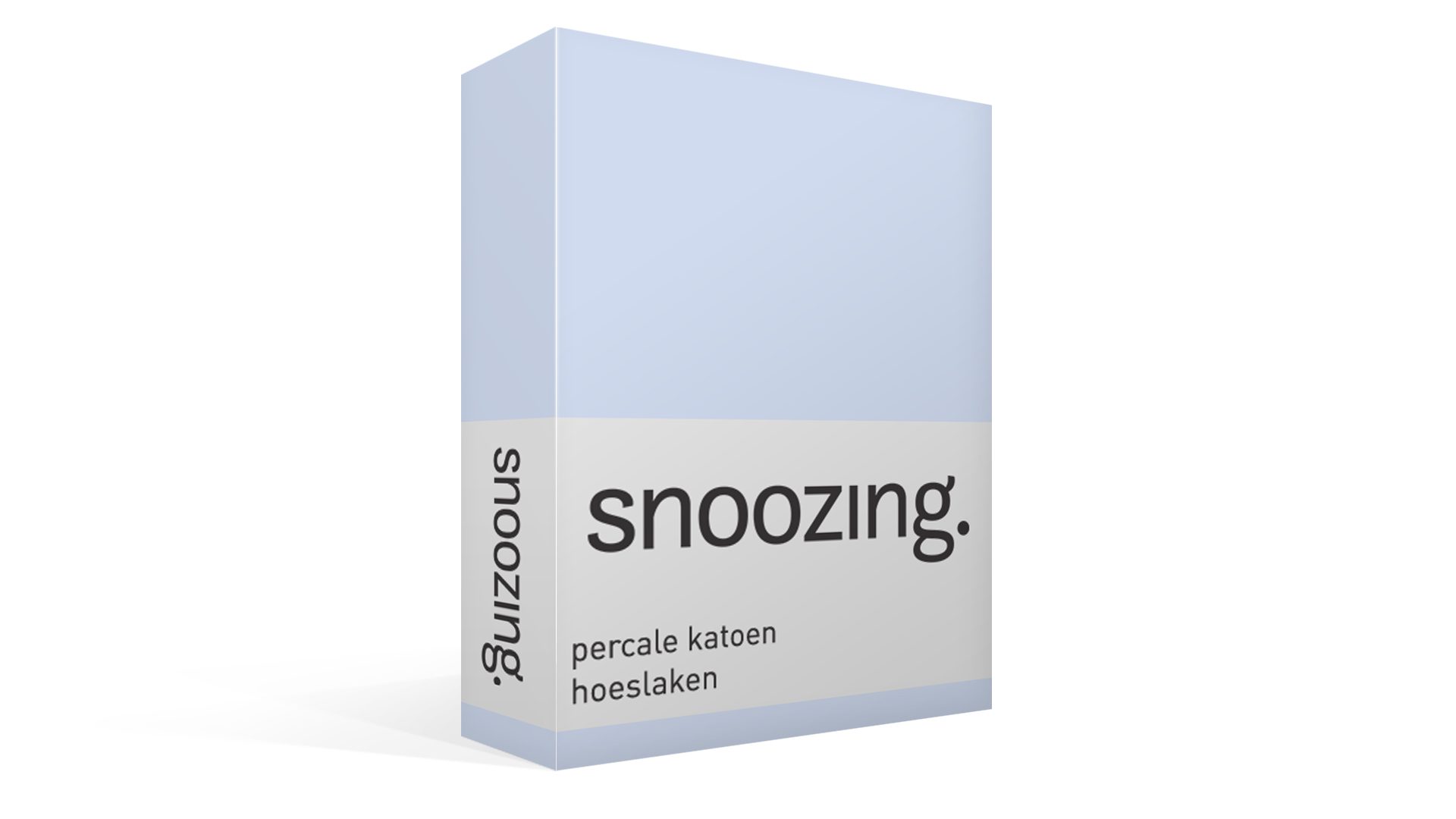 Snoozing percale katoen hoeslaken - hemel