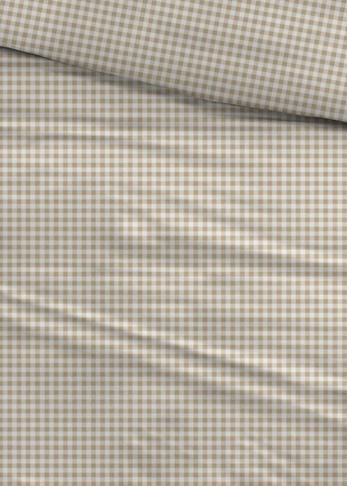 Snoozing Peppa flanel dekbedovertrek - beige