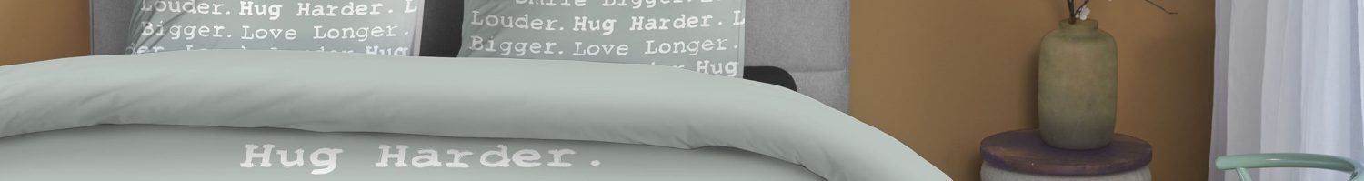 Dekbedovertrekken met teksten