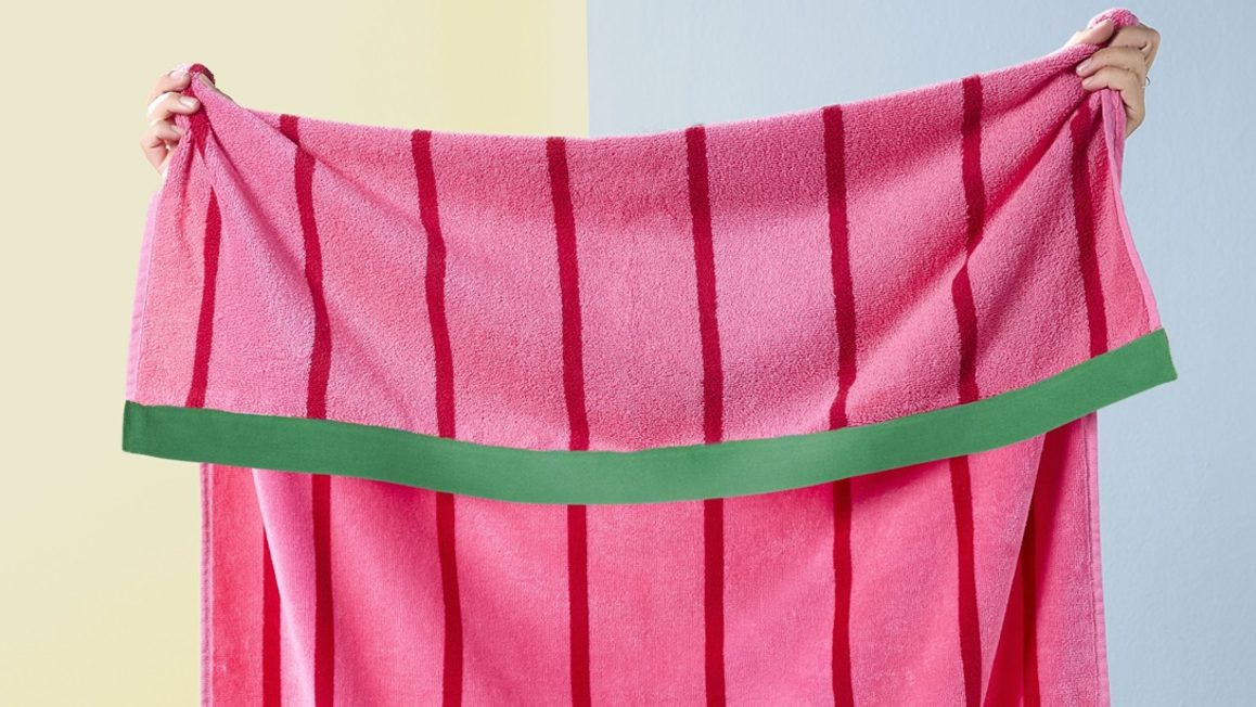 Strandlaken roze