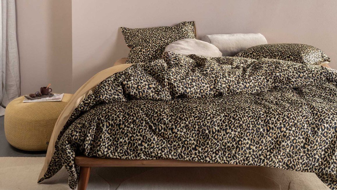 Dekbedovertrek met animal print