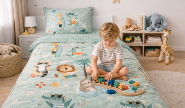 Je vindt bij ons kinderdekbedovertrekken in diverse vrolijke thema's. Droom weg met Disney prinsessen of beleef avonturen met piraten.