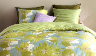 Groene dekbedovertrekken voor jong en oud: een ruim assortiment overtrekken met veel groen of slechts wat groene accenten.