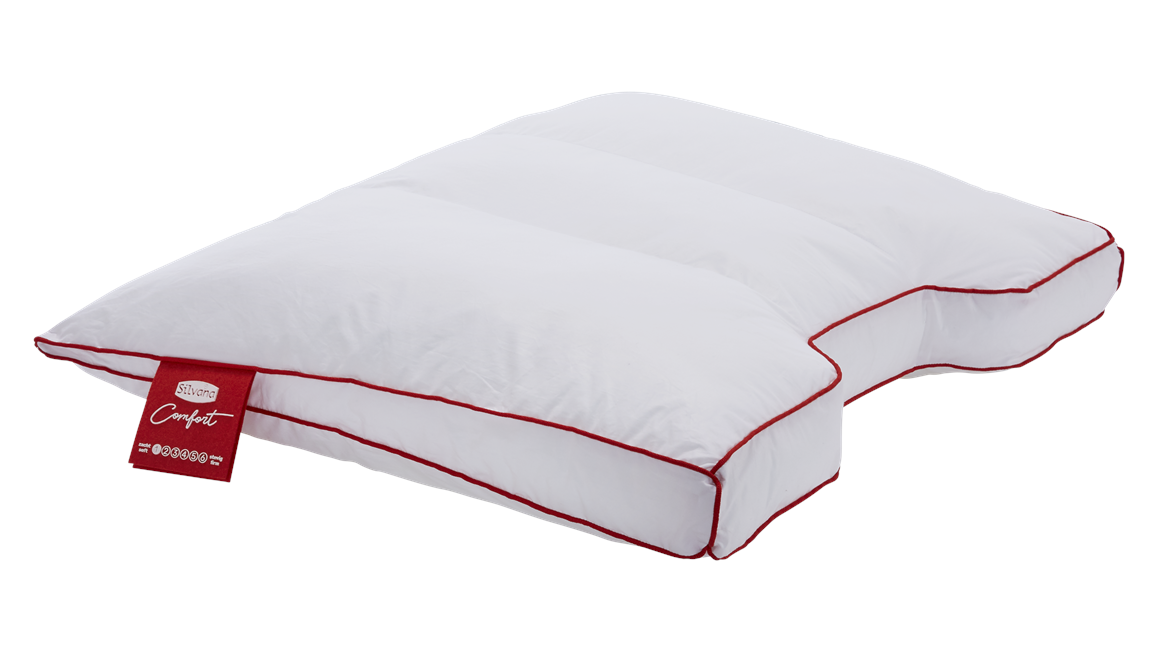 Silvana Comfort Rood synthetisch extra zacht hoofdkussen