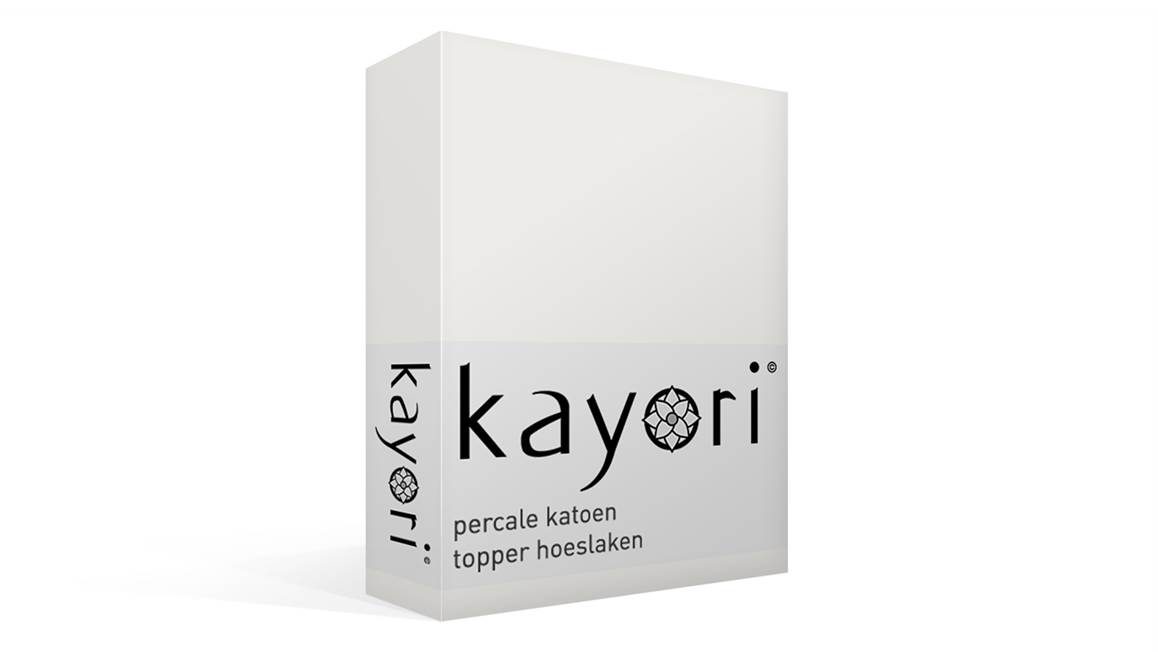 Kayori Shizu percale katoen topper hoeslaken