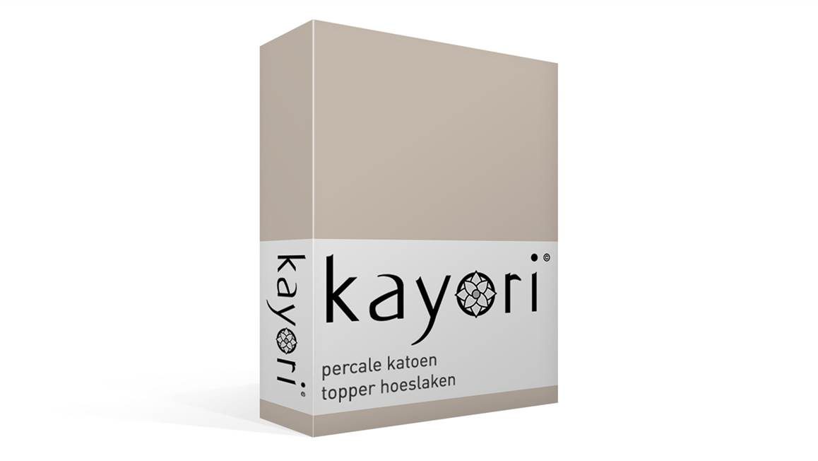 Kayori Shizu percale katoen topper hoeslaken