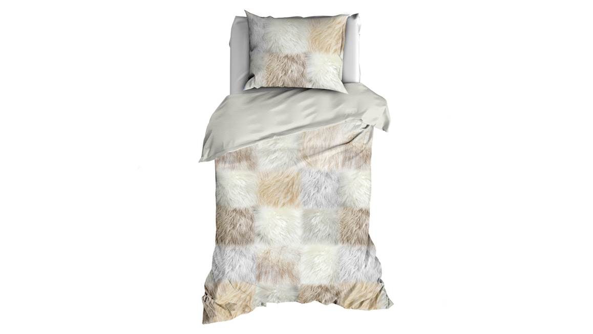 Romanette Fur flanel dekbedovertrek