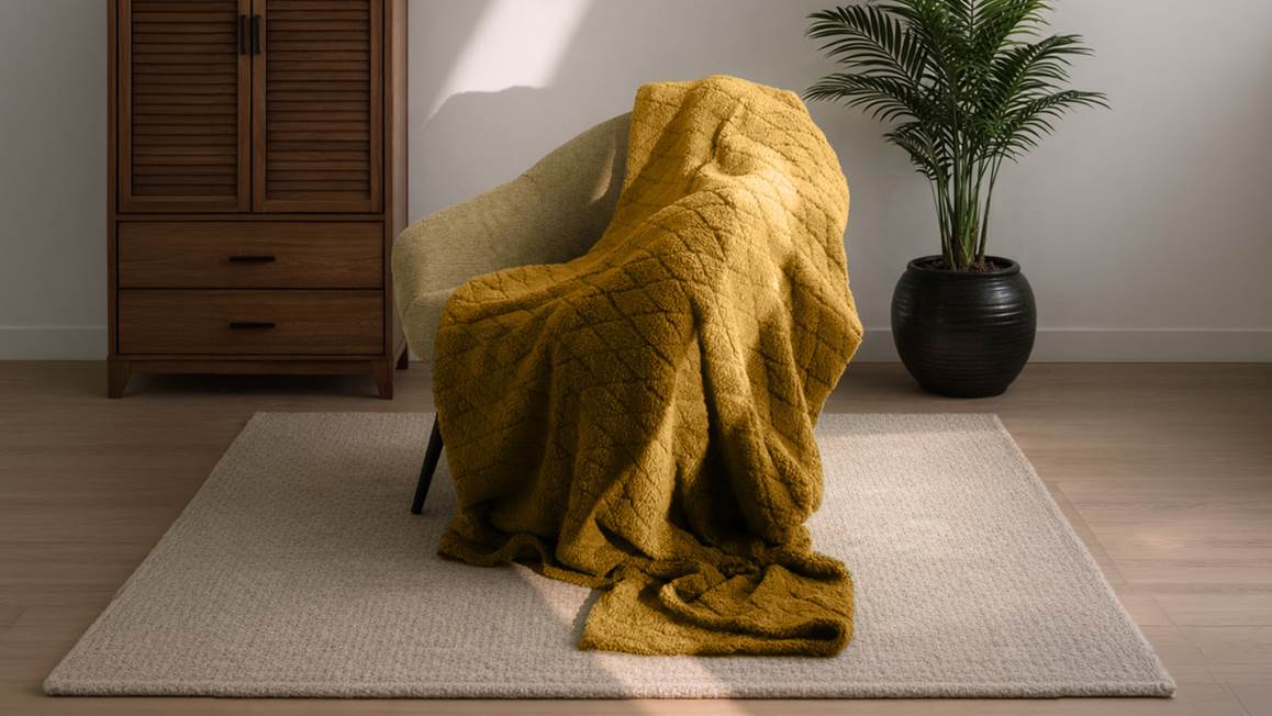 Unique Living Ezra fleece plaid XL