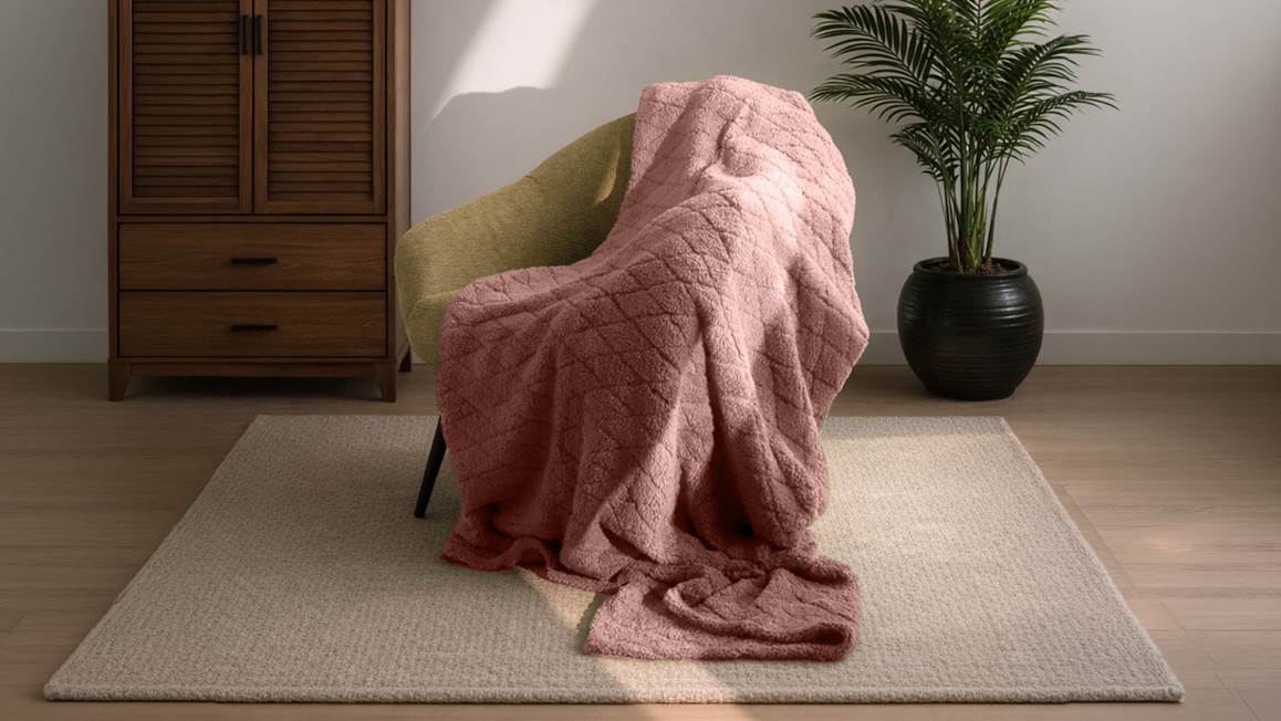 Unique Living Ezra fleece plaid XL