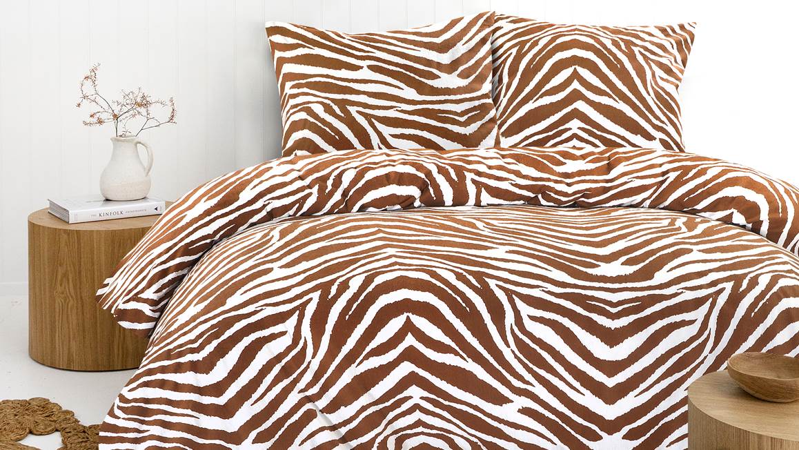 Day Dream Zebra flanel dekbedovertrek
